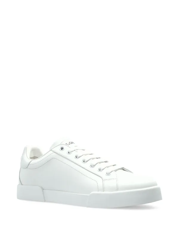 Dolce & Gabbana Leather Sneakers | White | FARFETCH