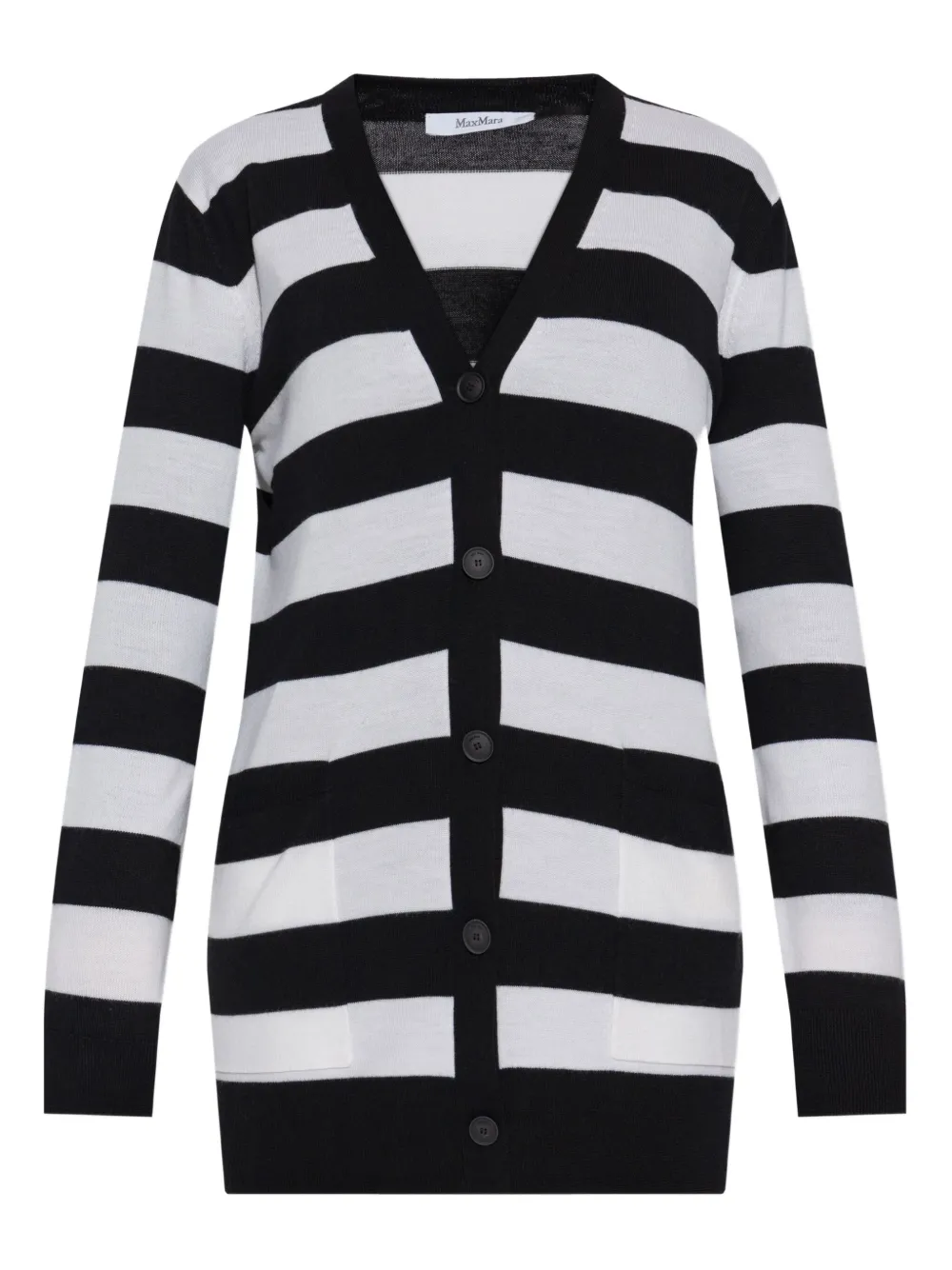 Max Mara Gestreept vest Zwart