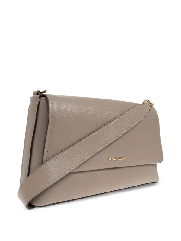 Michael Michael Kors fold-over Leather Shoulder Bag Grey