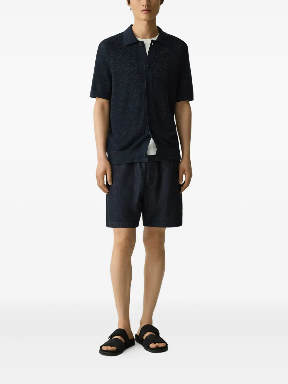 Theory knitted shirt - Blauw