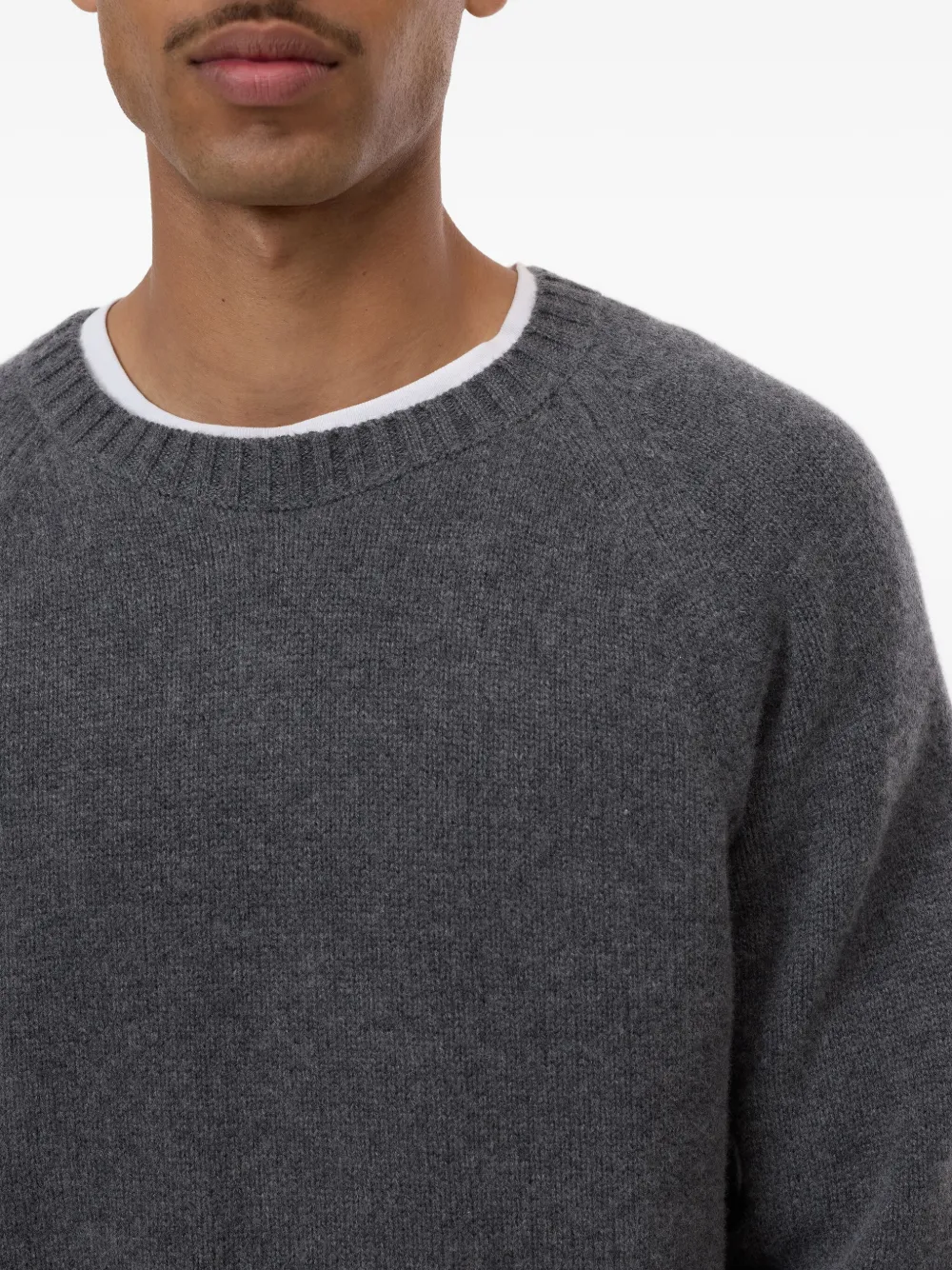Closed Raglan Crew-neck Sweater In Gray