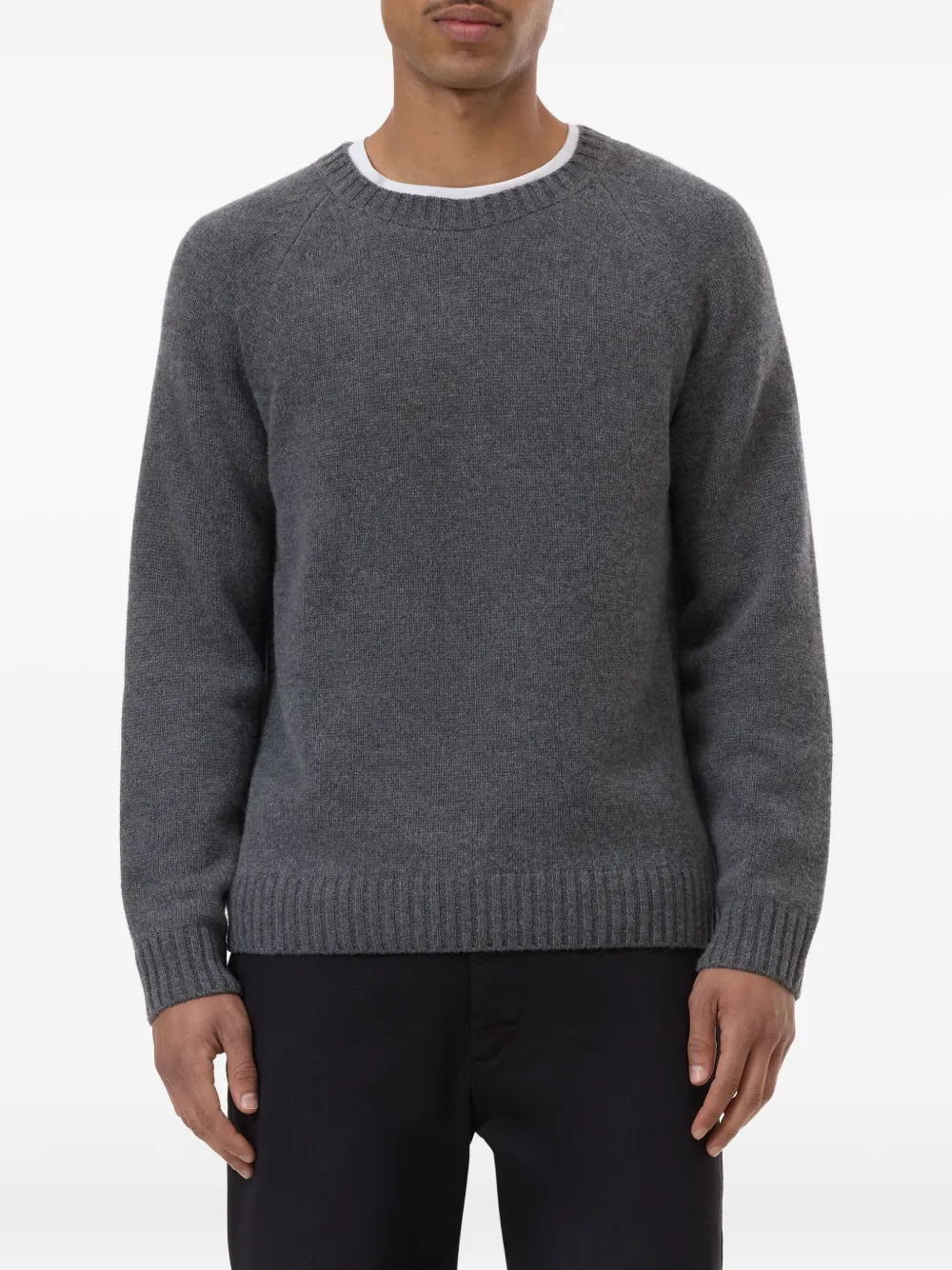 Closed Raglan Crew-neck Sweater In Gray