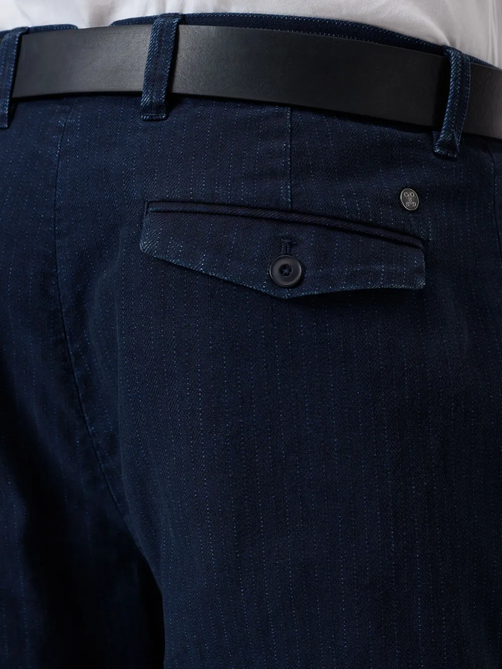 Closed Jeans met krijtstreep Blauw