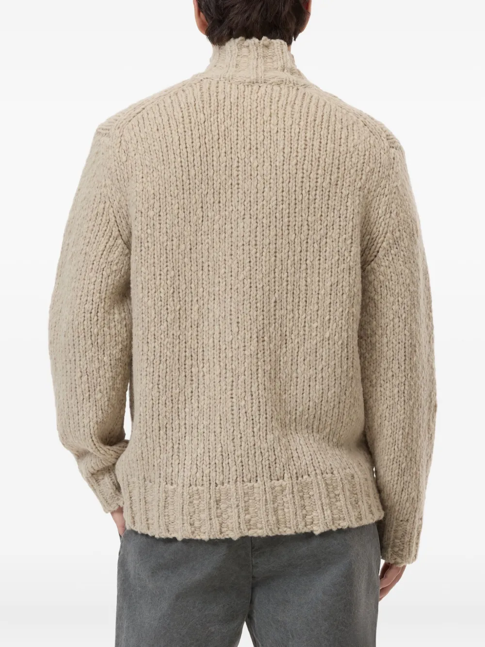 Closed Vest met knopen Beige