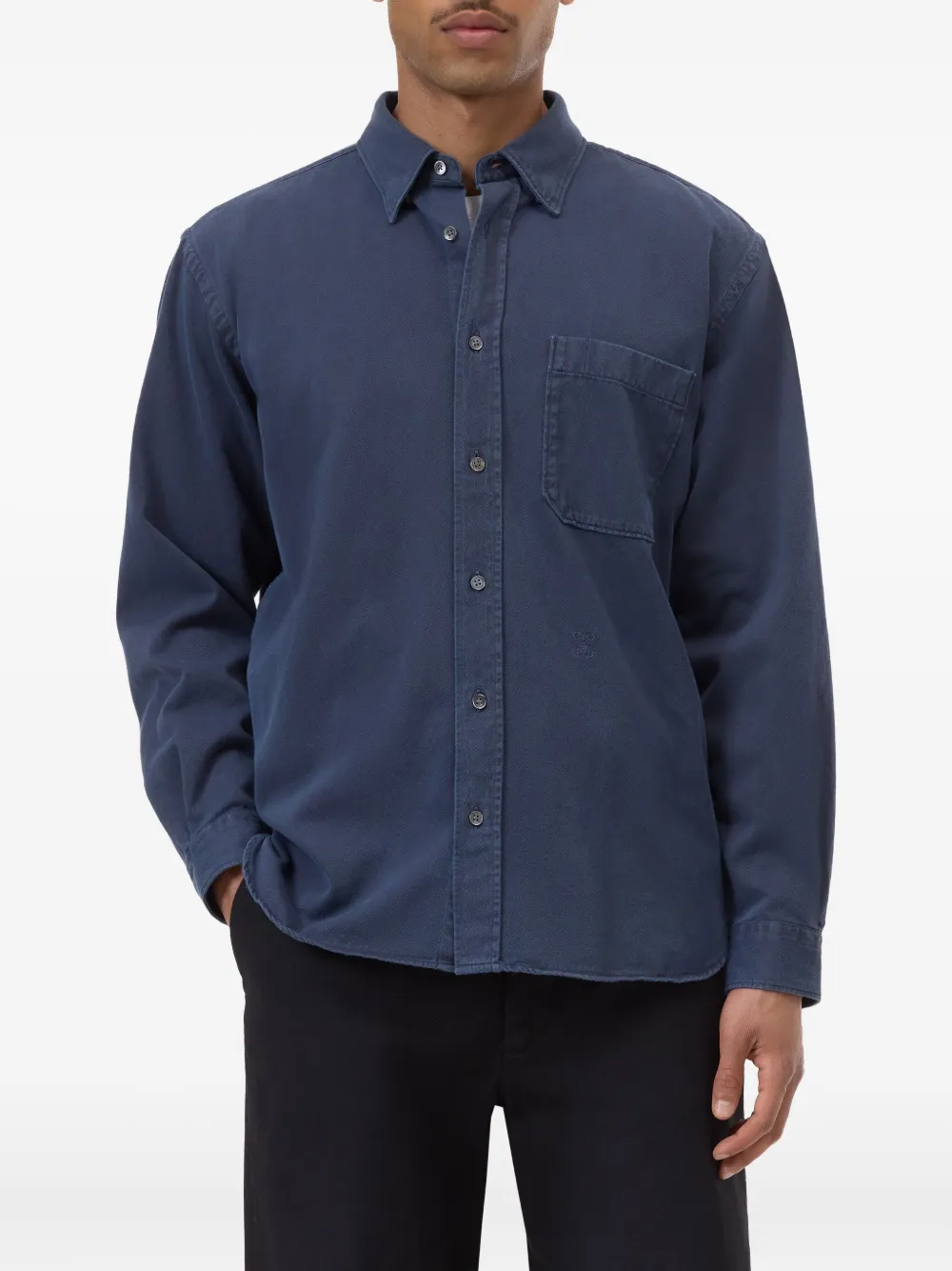 Closed Button-up overhemd Blauw