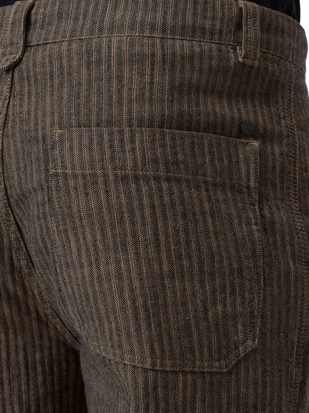 Closed Toledo broek met toelopende pijpen Bruin