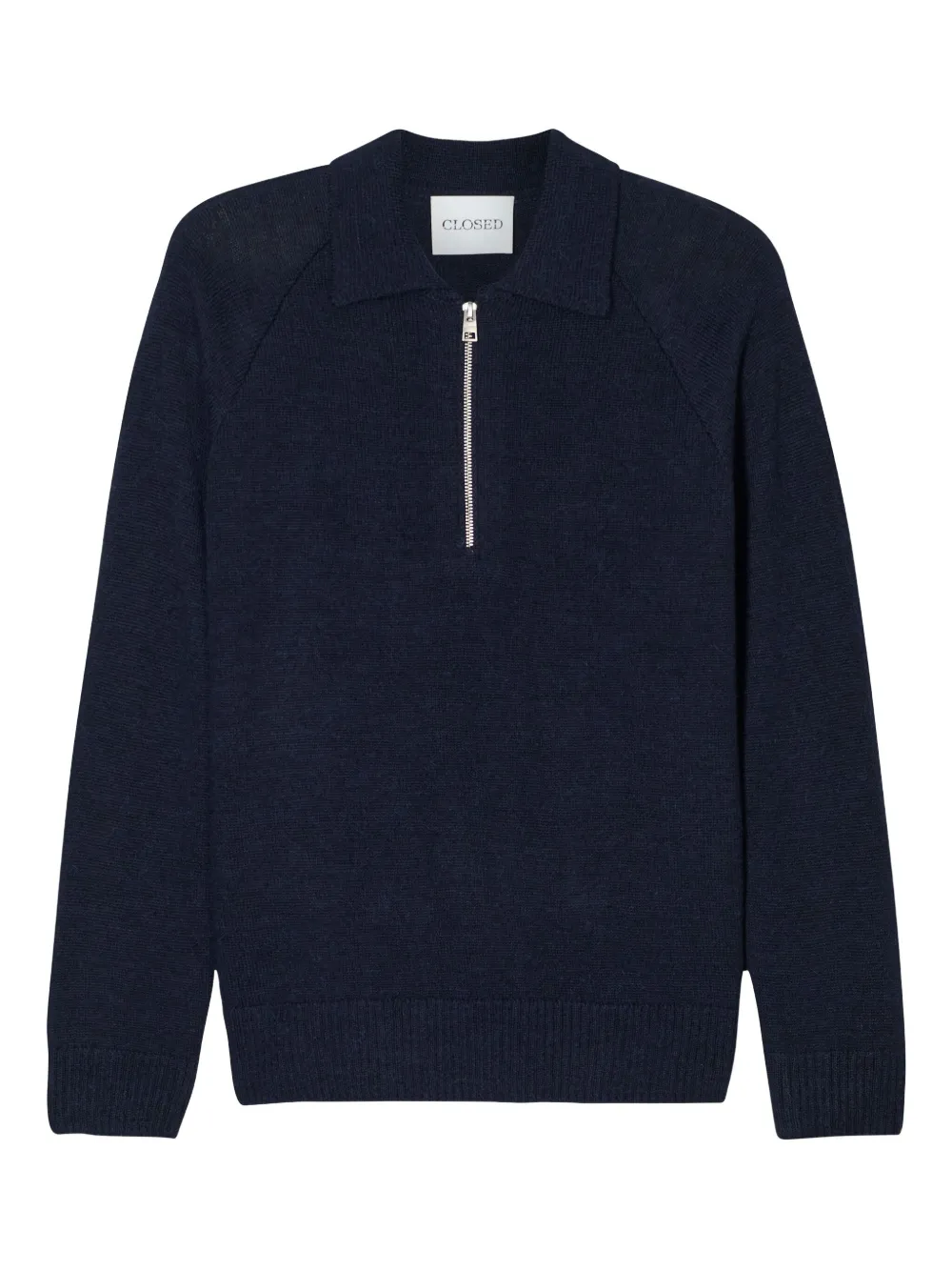 Closed Trui met halve rits Blauw