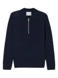 Closed half-zip neck sweater - Blue
