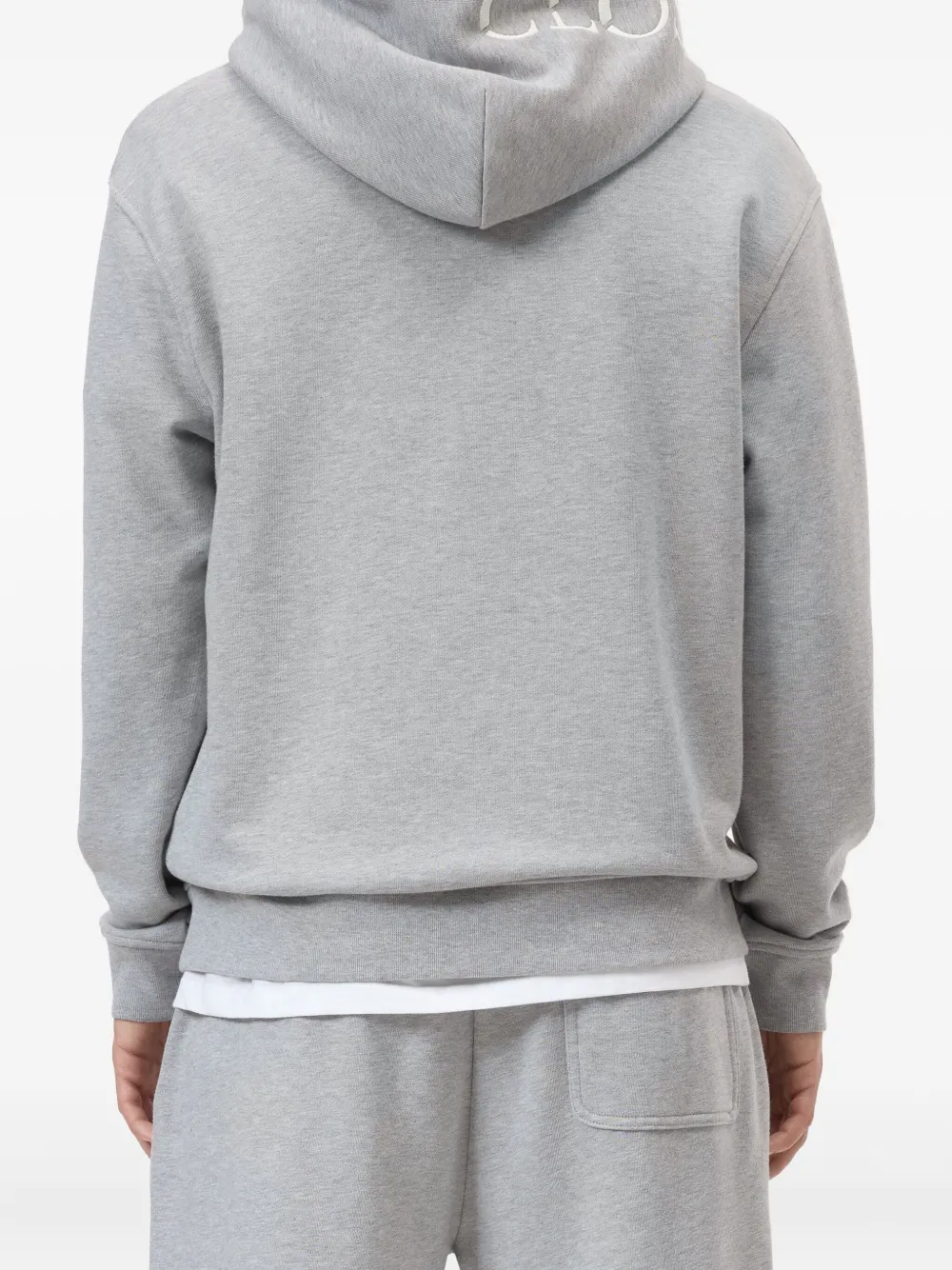 Closed logo-embroidered hoodie Grijs