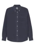 Closed cotton button-down shirt - Blue