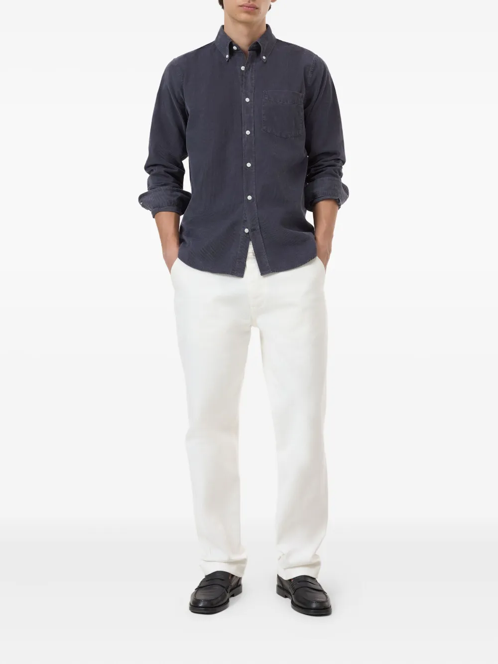 Closed cotton button-down shirt | Image 2