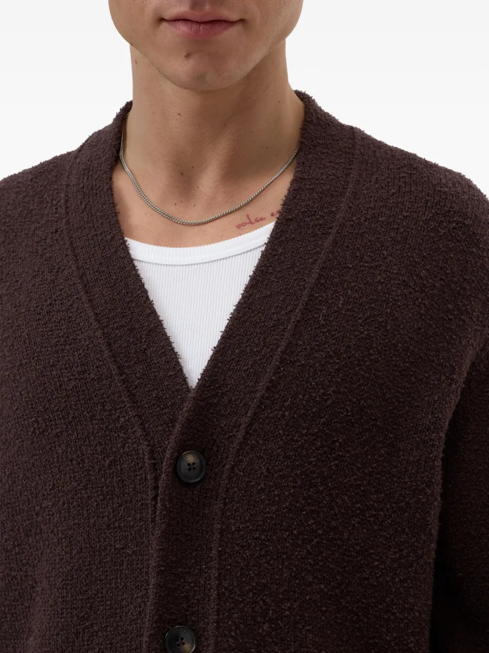 Closed Button-up vest Bruin