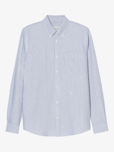 Closed striped button-down shirt