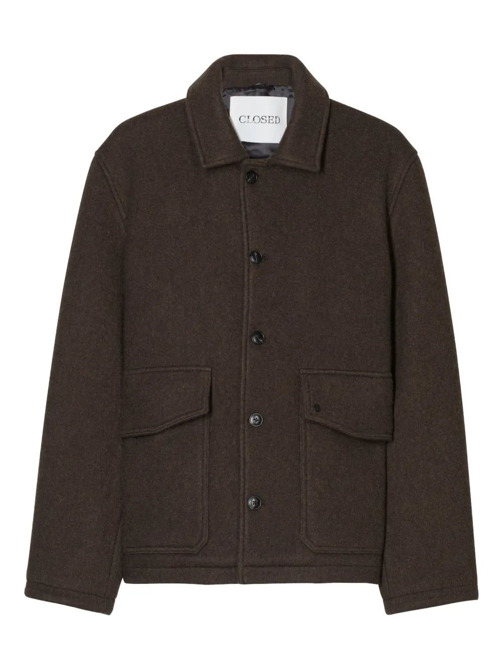 Closed double-pocket jacket | Brown | Image 1