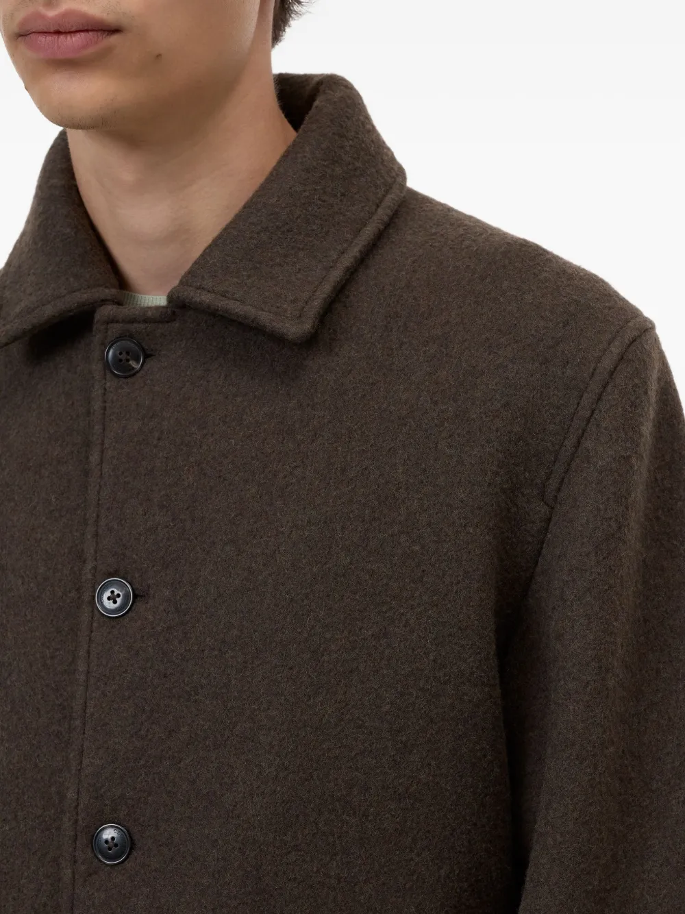 Closed Jack met dubbele zak Bruin