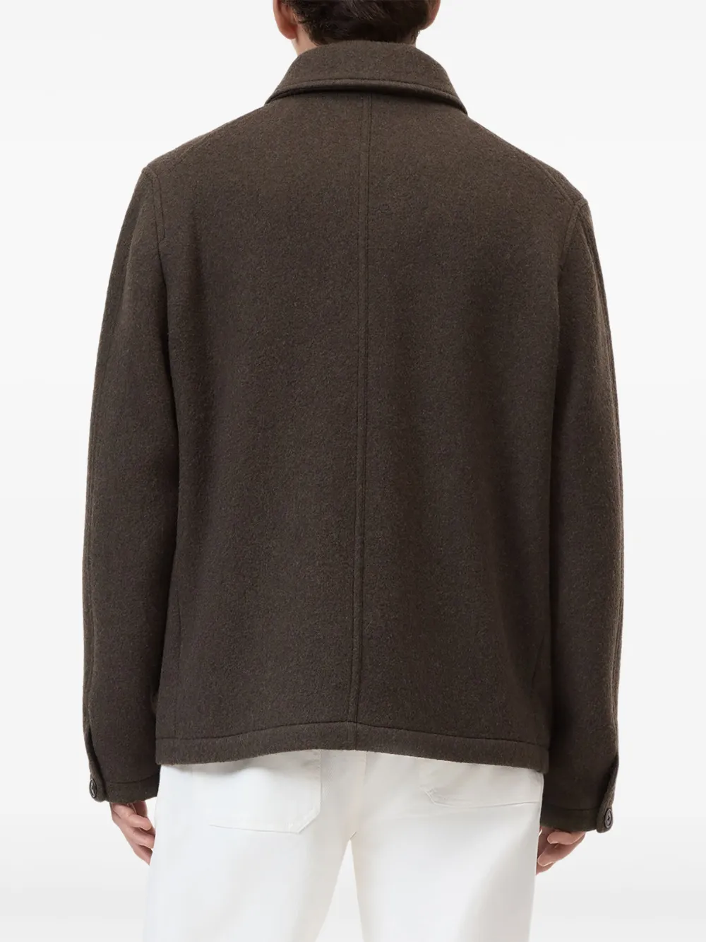 Closed Jack met dubbele zak Bruin