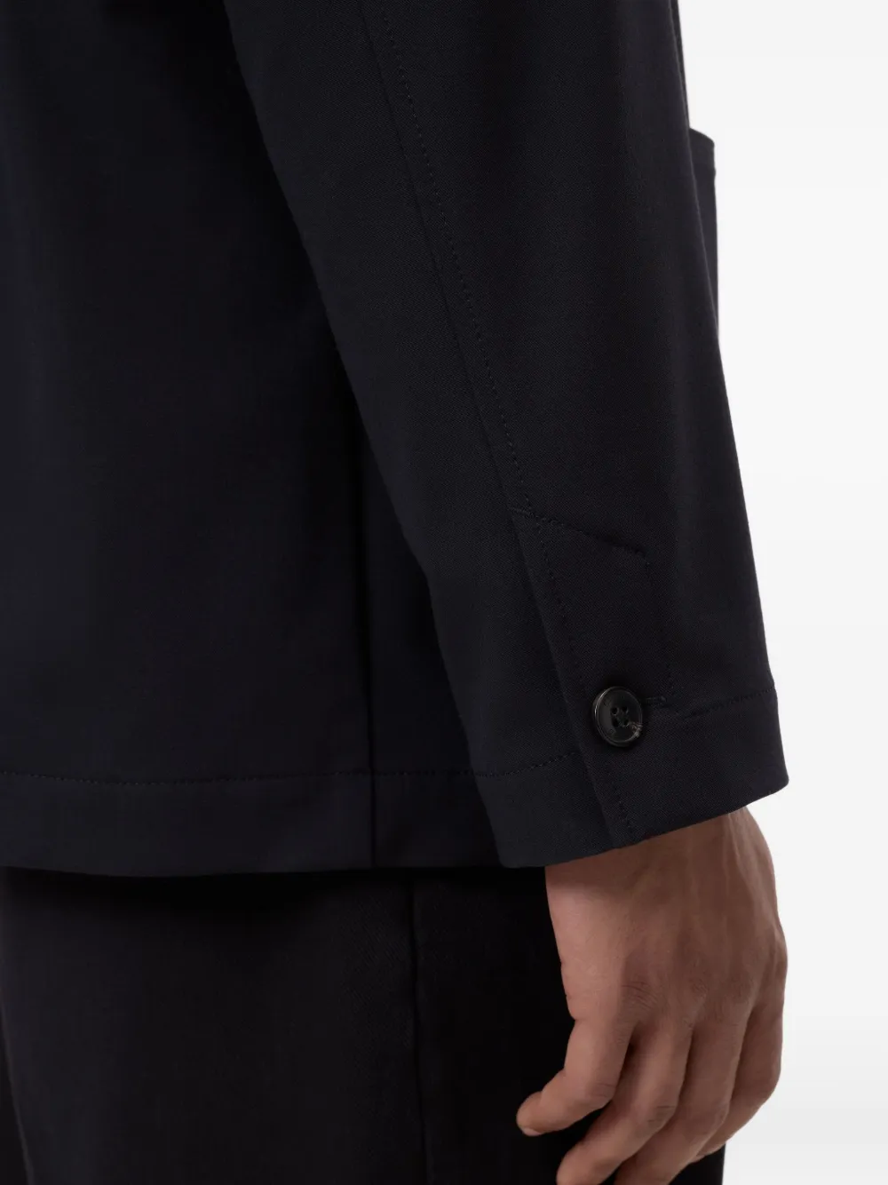 Closed Blazer met enkele rij knopen Zwart