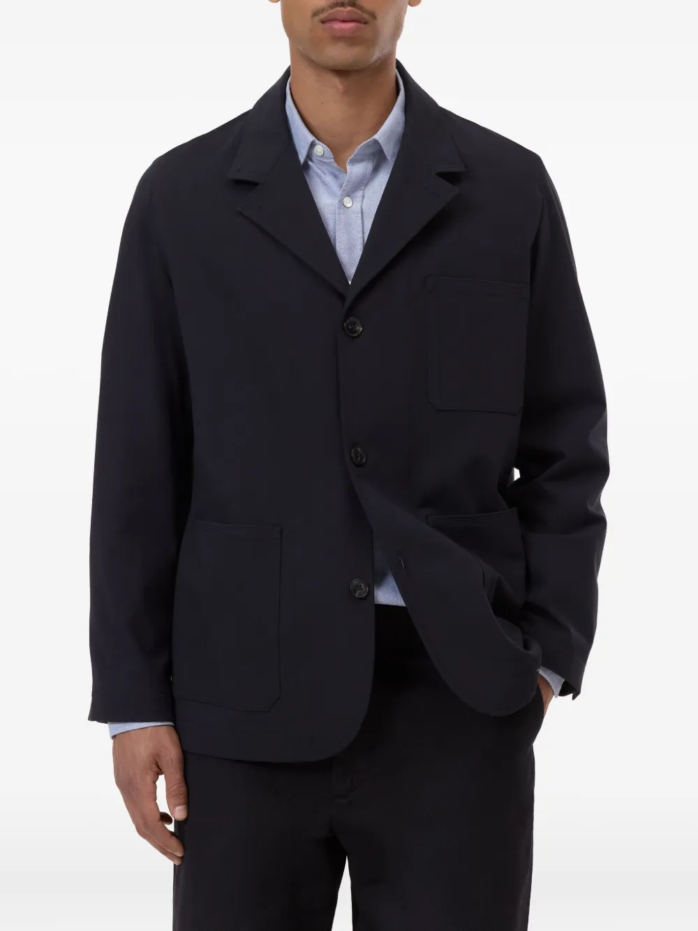 Closed Blazer met enkele rij knopen Zwart