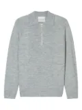 Closed zip-front sweater - Grey