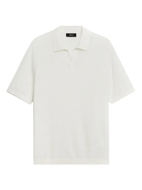 Theory polo Brenan - Blanc - Theory - Modalova