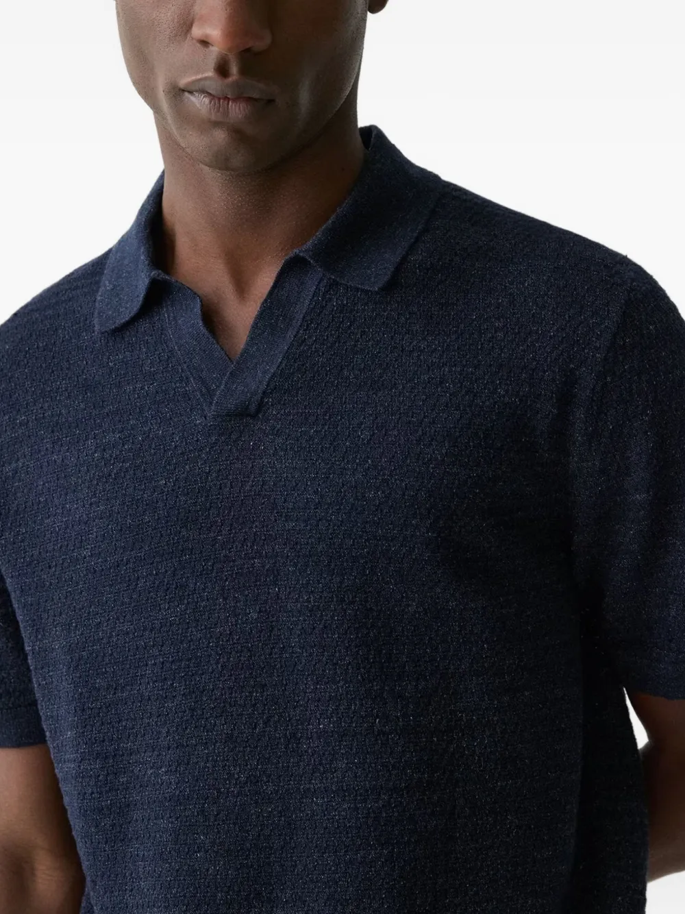 Theory Polo slim in misto lino | Image 6