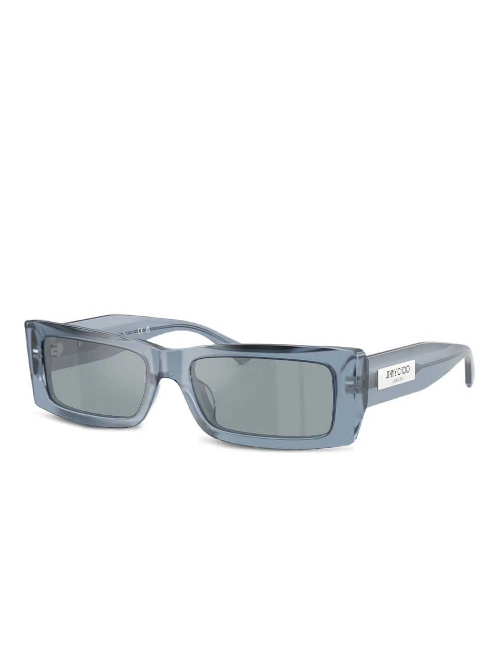 Jimmy Choo Eyewear Zonnebril met rechthoekig montuur - Blauw
