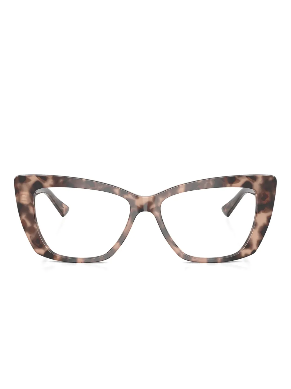 Jimmy Choo Eyewear leopard-pattern cat-eye glasses | Brown | Image 1