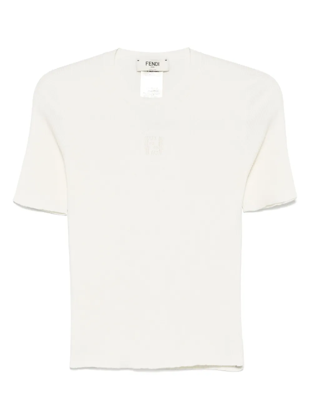 silk-cotton blend t-shirt