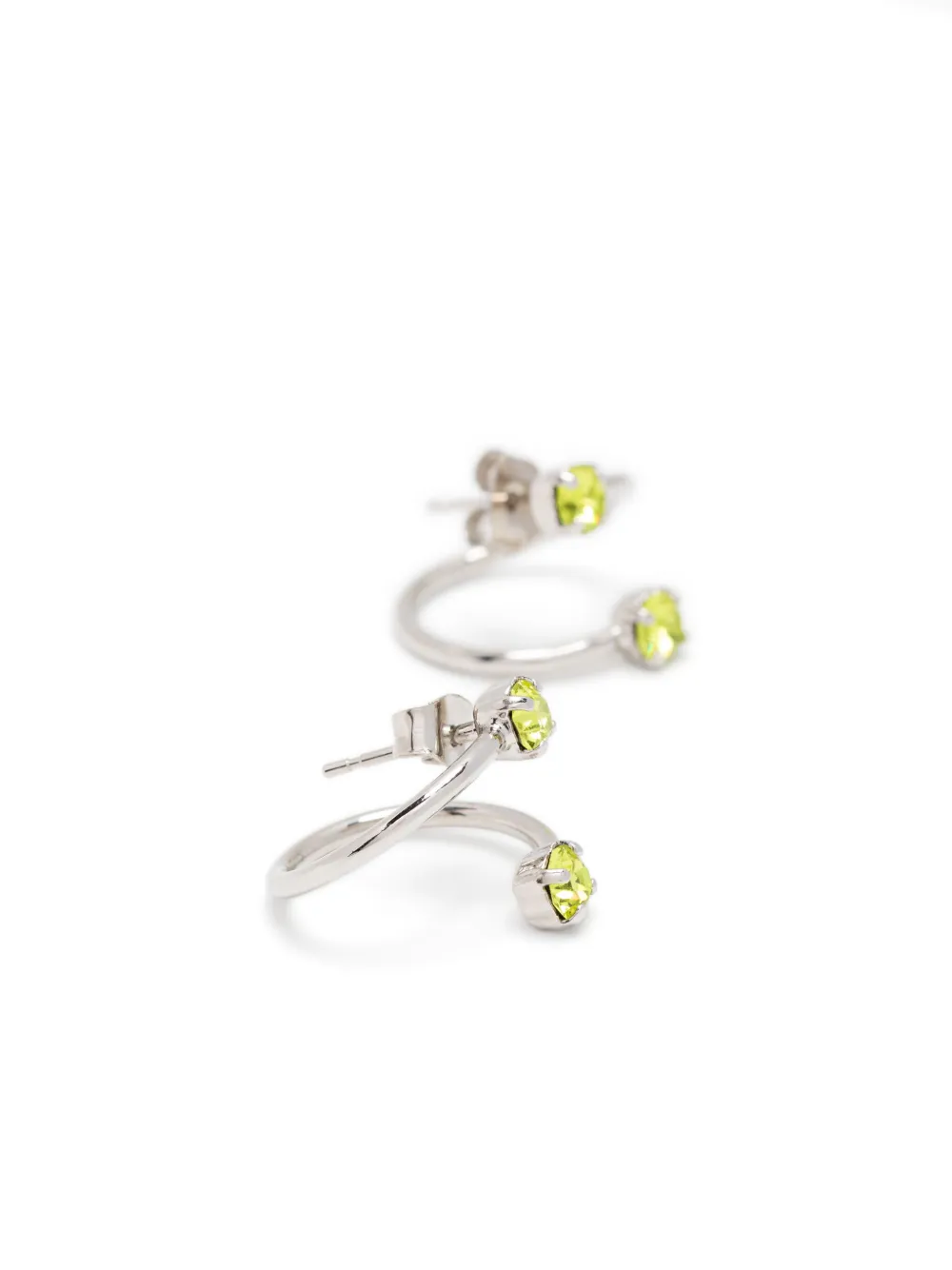 Justine Clenquet Maxine earrings - Groen