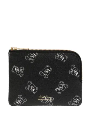 Denim Tears x Comme Des Garçons Leather Zip Wallet | Black | FARFETCH