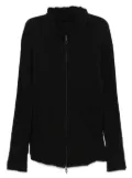 Leon Emanuel Blanck cotton zip-up hoodie - Black