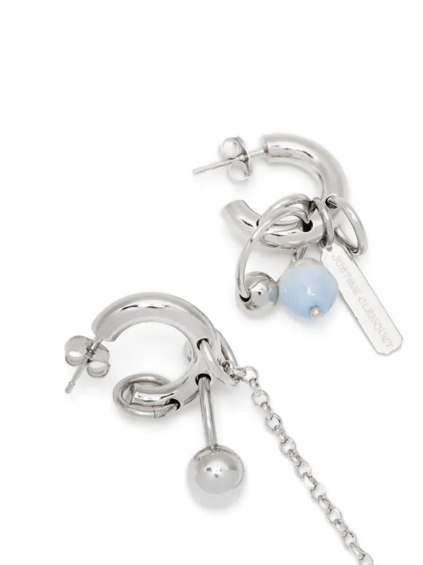 Justine Clenquet Holly Summer ピアス | ブルー | FARFETCH JP