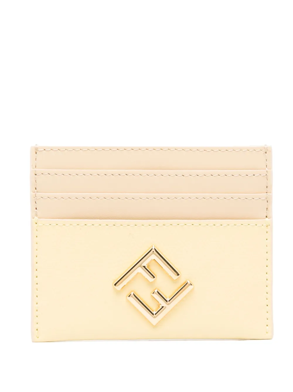 FENDI FF-plaque cardholder - ニュートラル FENDI FF-plaque cardholder - ニュートラル
