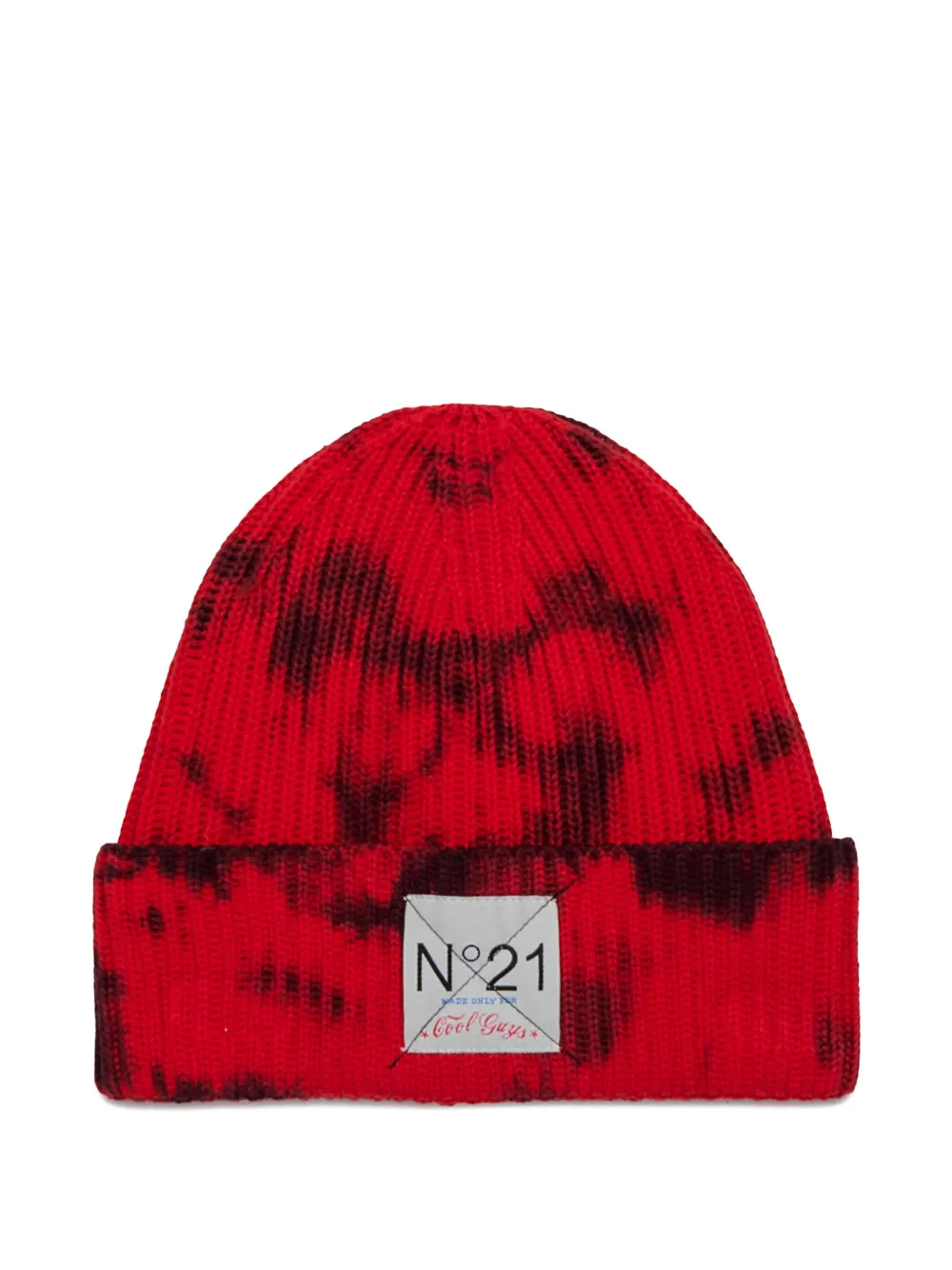 Nº21 Kids ロゴパッチ ビーニー - レッド Nº21 Kids ロゴパッチ ビーニー - レッド