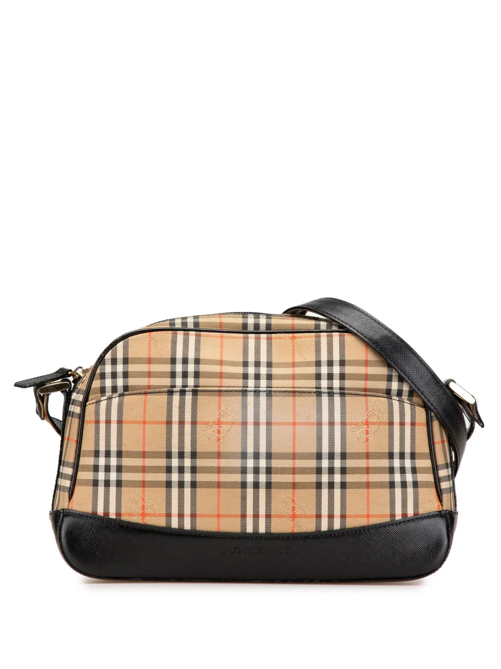Pre-owned Burberry 2000-2017 Haymarket Check Canvas Crossbody Bag