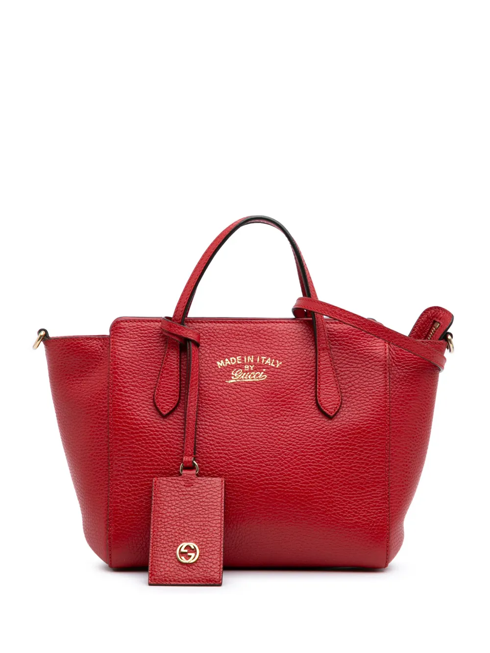 Gucci Pre-Owned 2016-2024 Mini Leather Swing satchel | Red | Image 1