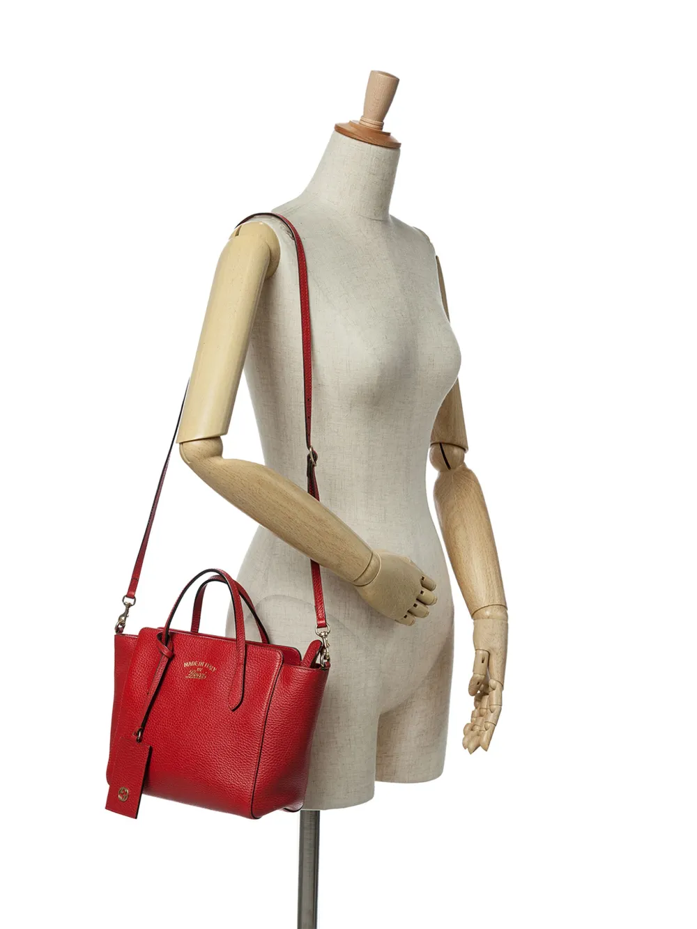 Gucci Pre-Owned 2016-2024 Mini Leather Swing satchel | Pre-Owned | Image 2