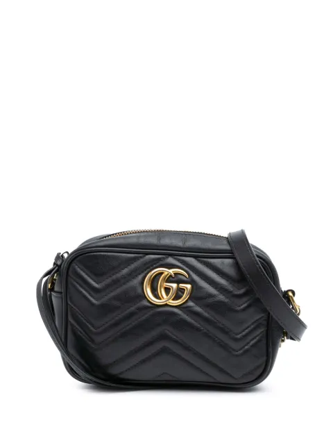 Gucci Pre-Owned 2016-2024 Mini GG Marmont Matelasse Leather crossbody bag