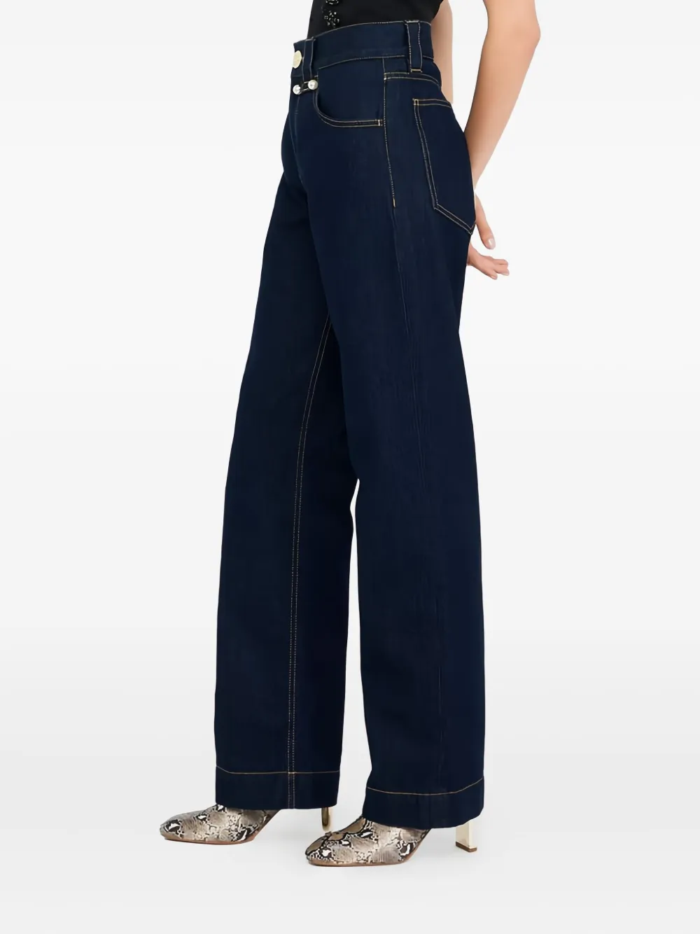 Liu •jo Appliqué Five-pocket Jeans In Blue