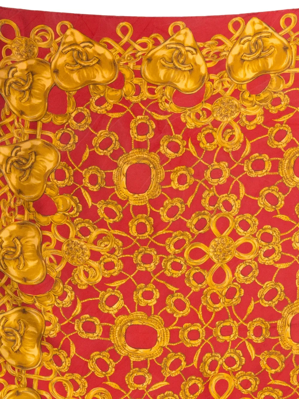 Pre-owned Chanel 1990s Printed Silk Scarf