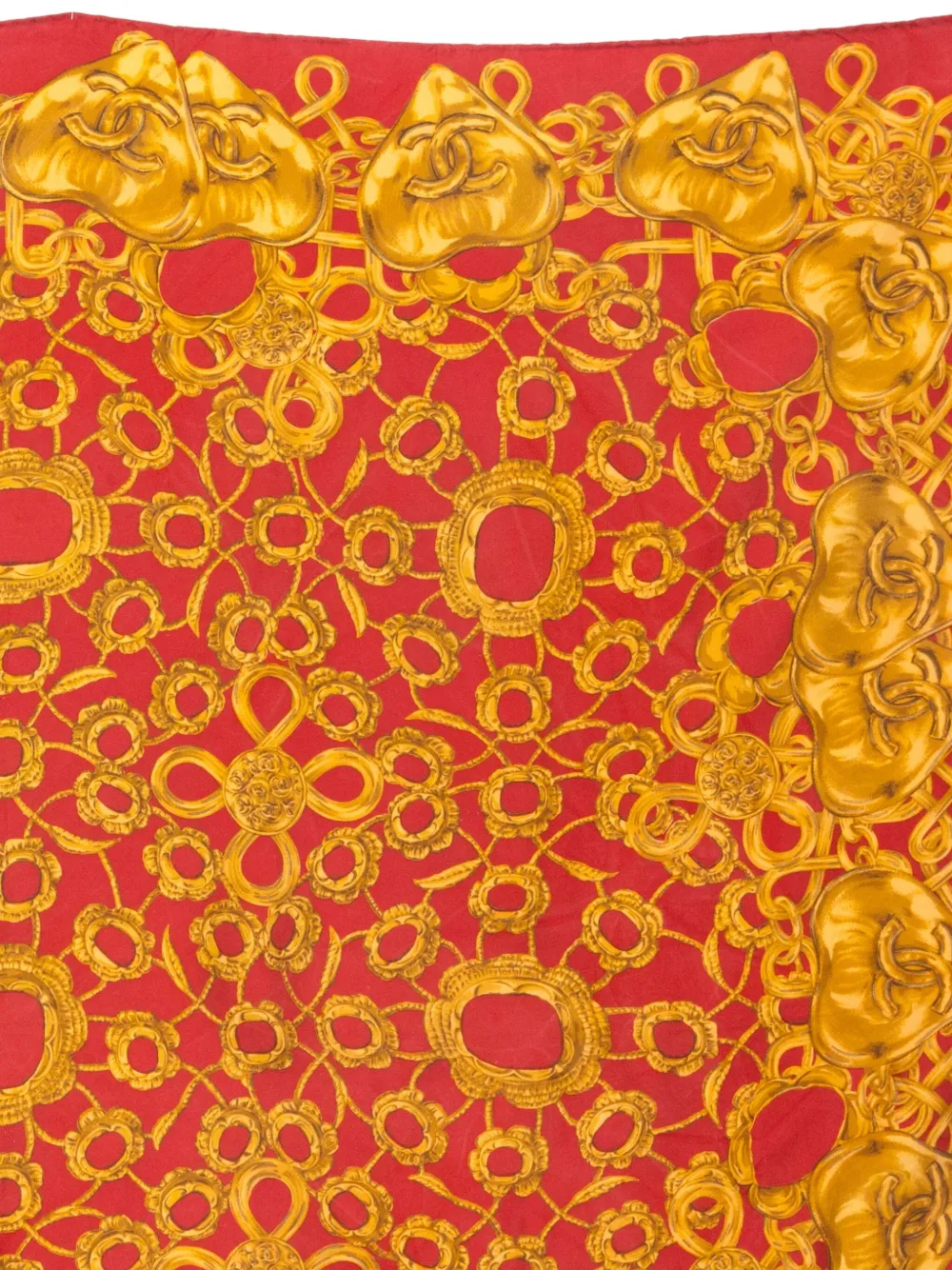 Pre-owned Chanel 1990s Printed Silk Scarf