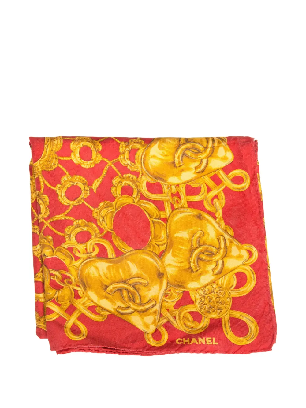 Pre-owned Chanel 1990s Printed Silk Scarf