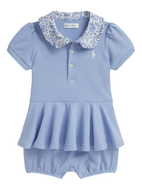 POLO RALPH LAUREN KIDS ruffled-collar romper