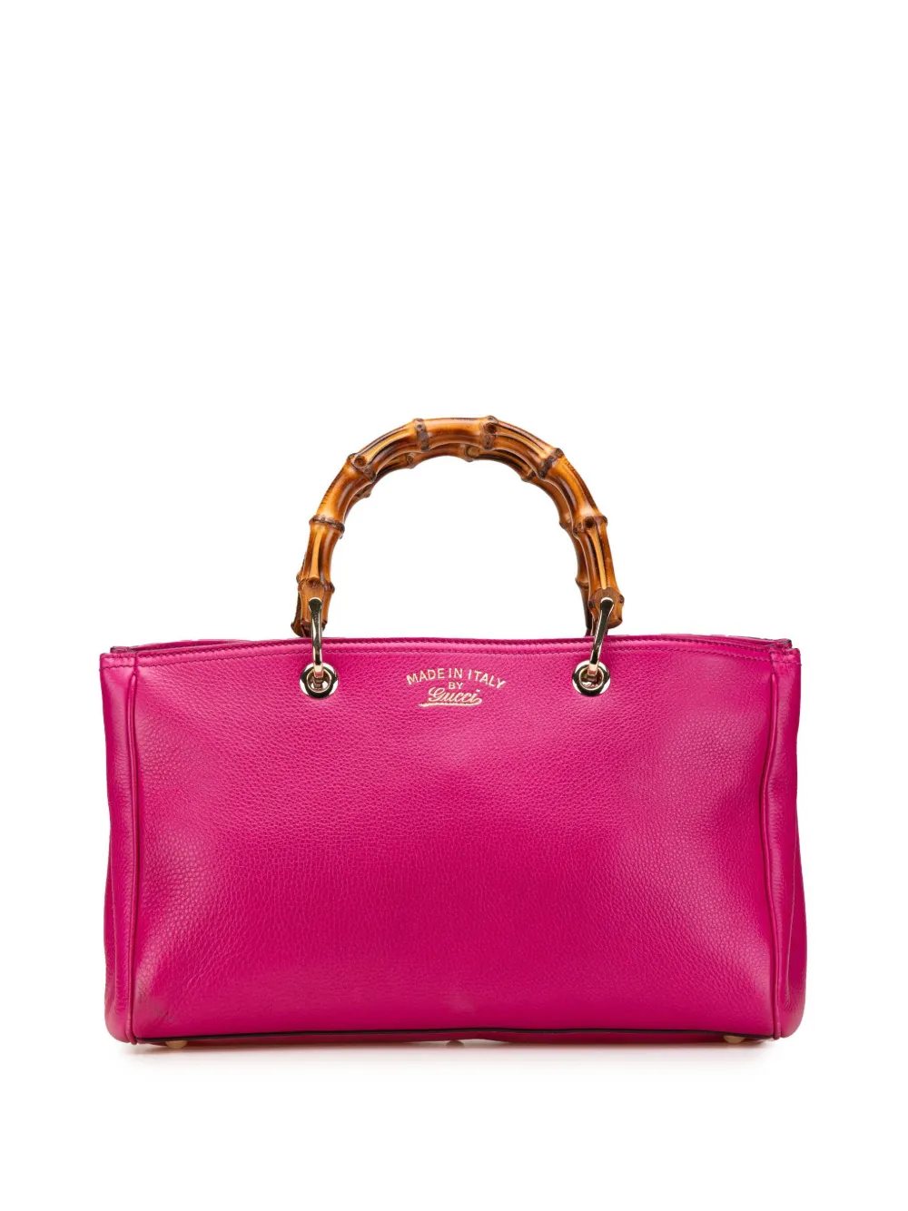 Gucci Pre-Owned 2016-2024 Medium Calfskin Bamboo Shopper satchel | Pink | Image 1