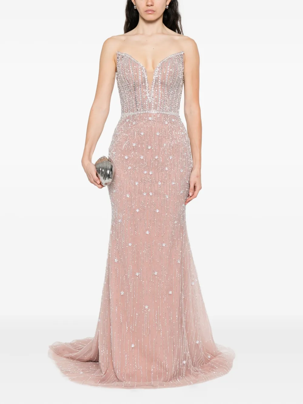 Holland & Holland embellished fishtail maxi dress | Vestidos de coquetel | Image 2