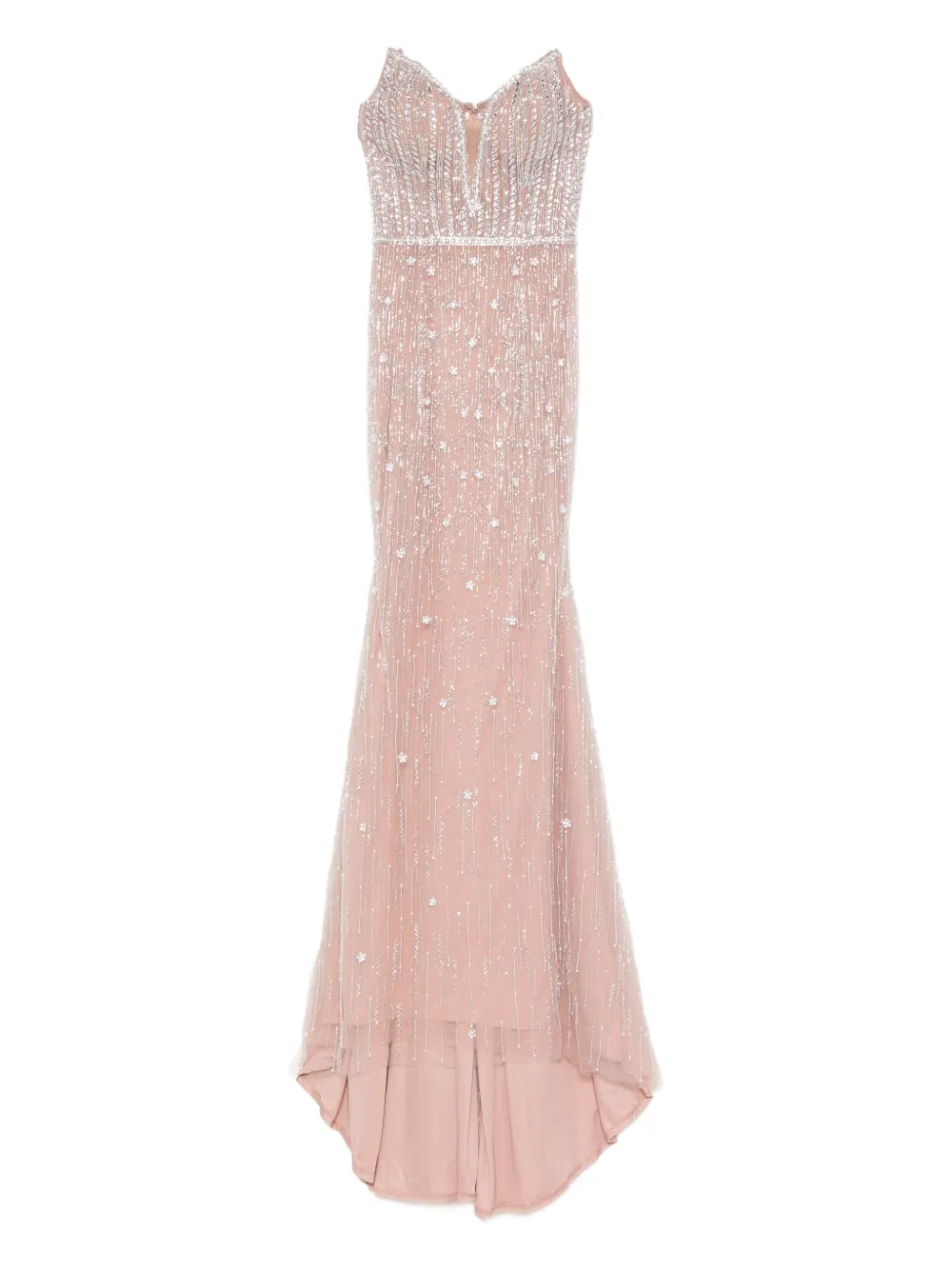 Holland & Holland embellished fishtail maxi dress | Rosa | Image 1