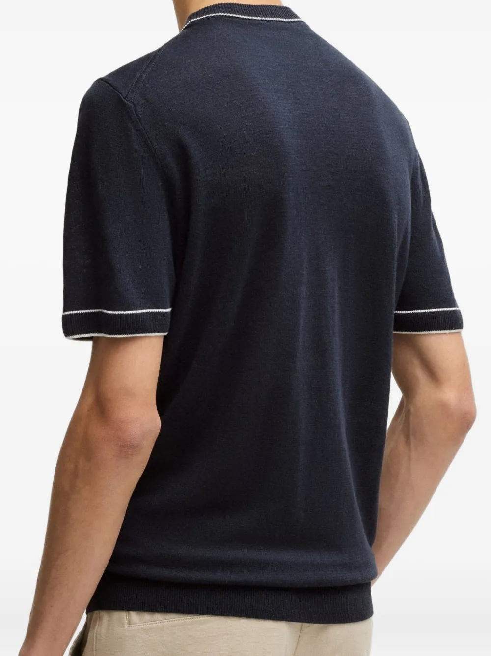 BOSS knitted short-sleeve T-shir | T-Shirts | Image 2