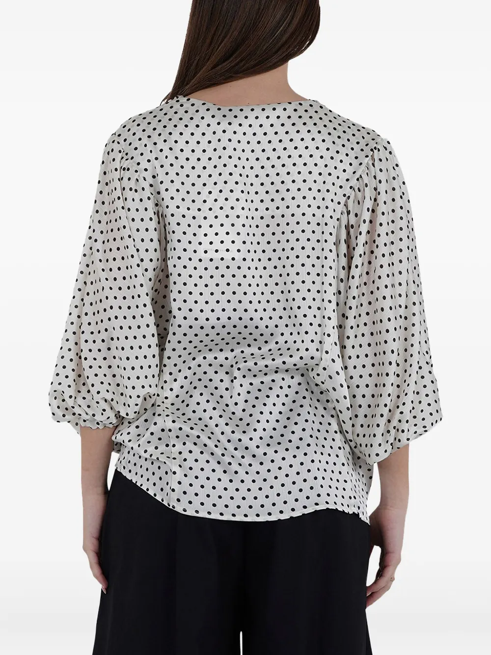 SIMONA CORSELLINI Tanktop met stippen Wit