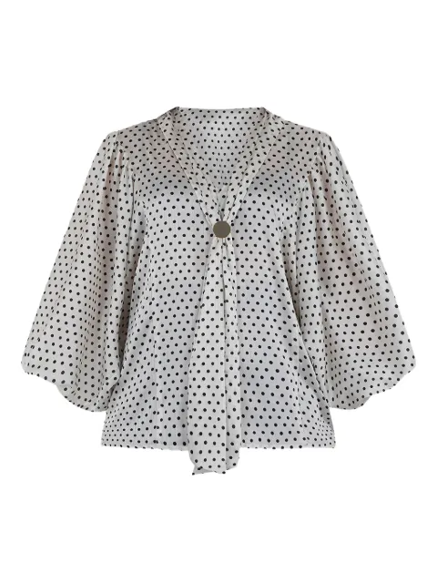 SIMONA CORSELLINI polka-dot top