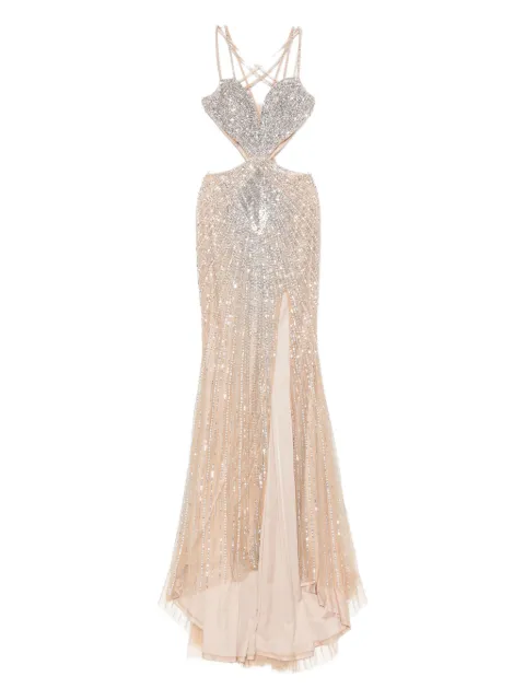Holland & Holland embellished cut-out maxi dress